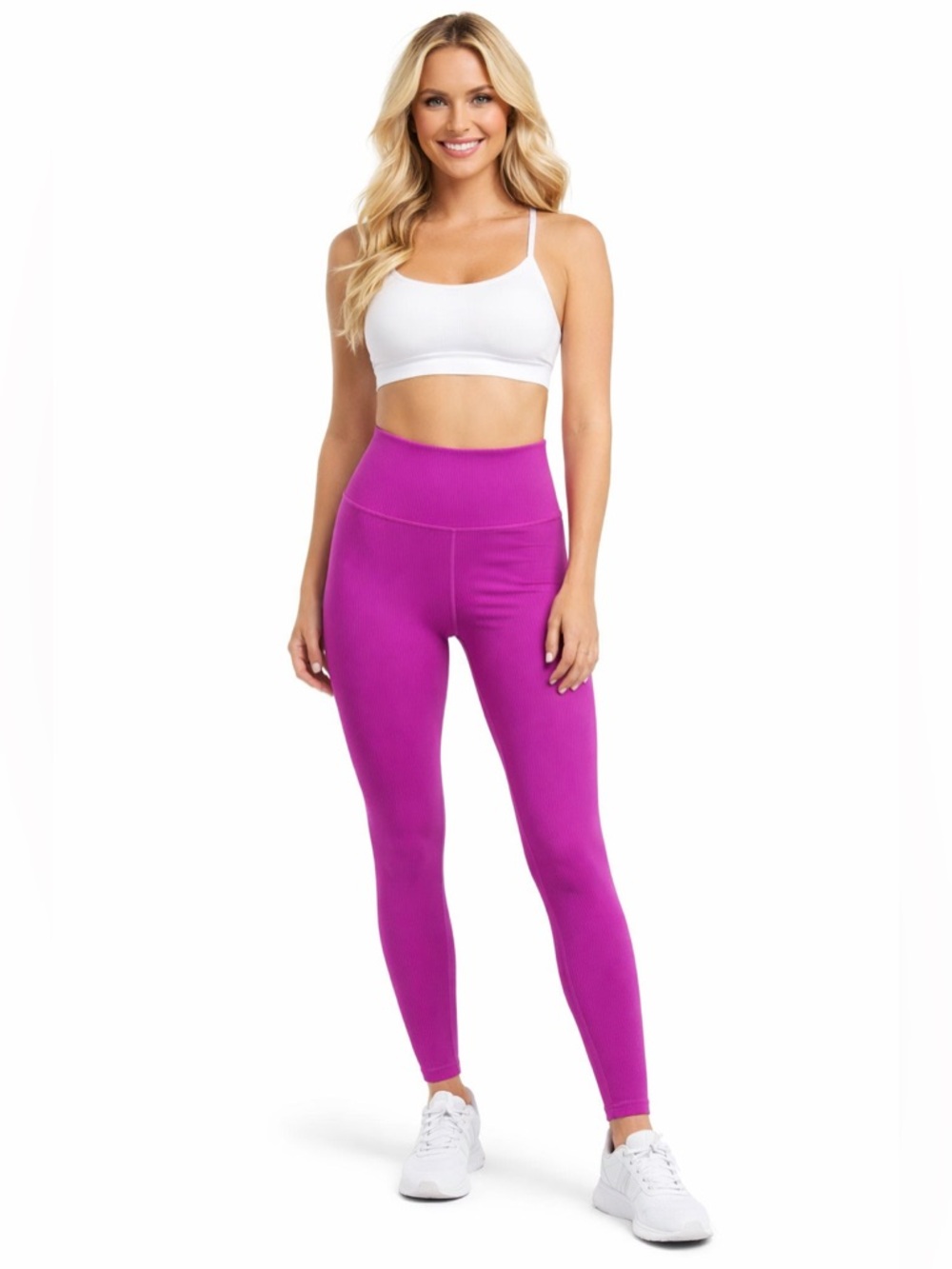 Athleta Elation Rib Tight Leggings Pink High Rise Women’s Small Petite S/